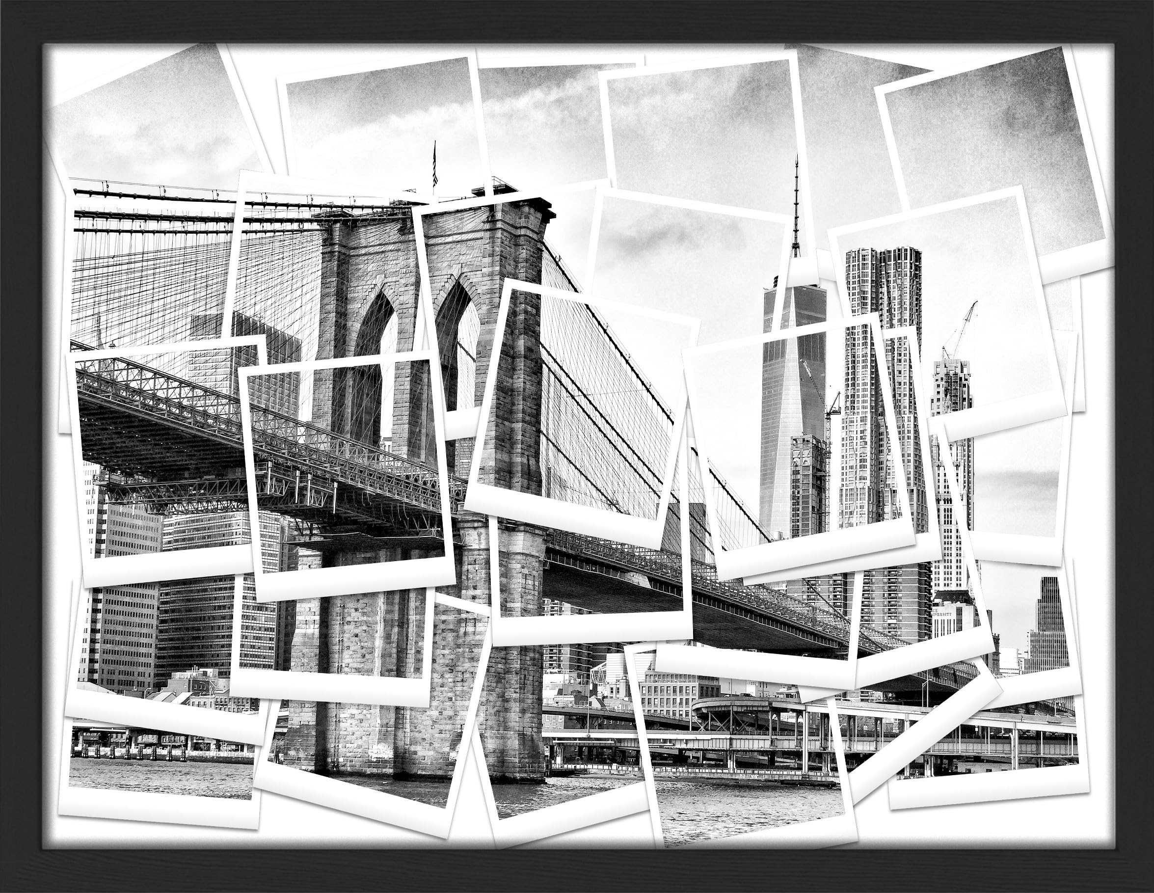 Amazon.com: SIGNWIN Framed Polaroid Picture Collage NYC Brooklyn
